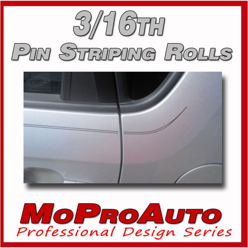 3/16th x 150 ft roll pin striping stripes trim decals solid * pro 3m vinyl 34q