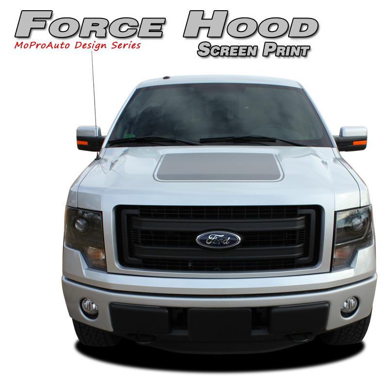 Ford 2011 f-150 force hood screen printed decals stripes 3m vinyl graphics q5a
