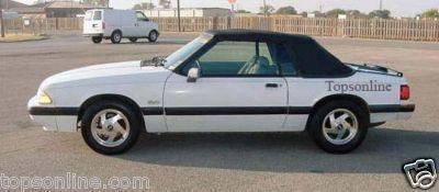 1983 83-1990 ford mustang convertible soft top only new, haartz vinyl, warranty