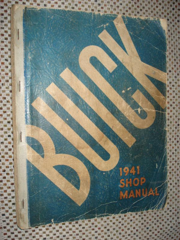 1941 buick shop manual original service book rare!!!!!!