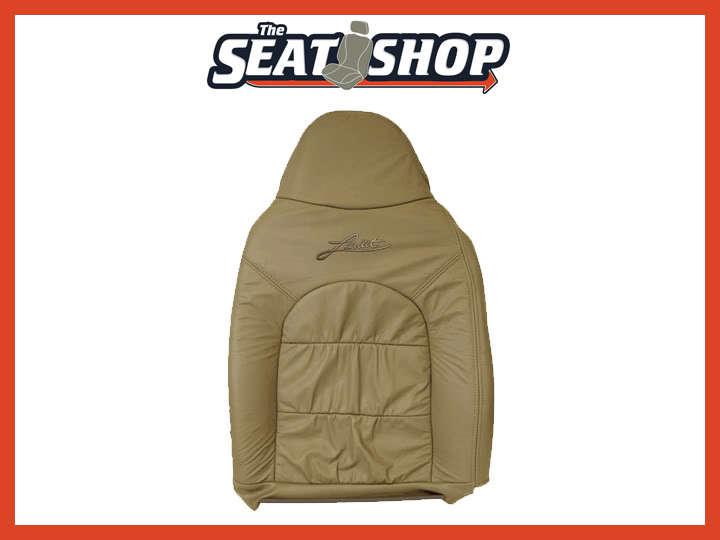 97 98 99 ford f250/350 prairie tan leather seat cover lh top w/ lariat logo