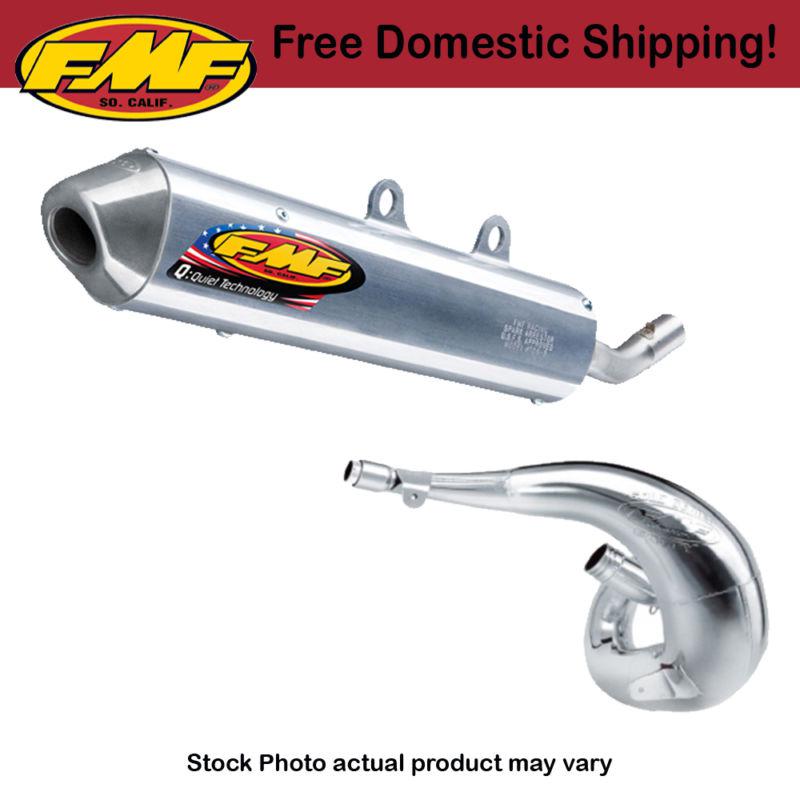 Fmf full exhaust system the "q" silencer & fatty pipe 2004-2008 suzuki rm250
