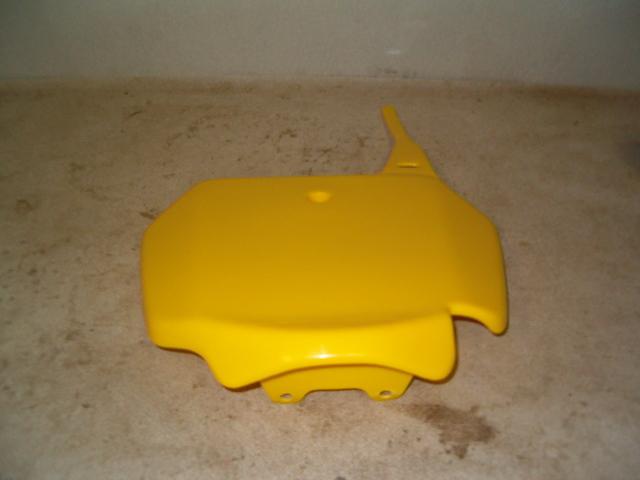 Ufo plastics rm1-yellow front number plate for 2000-2007 suzuki rm85 - new!!!