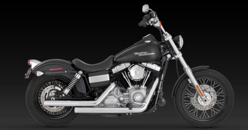 Vance & hines straightshots exhaust chrome 06-11 dyna models