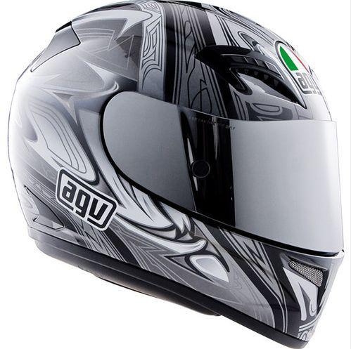 Agv t-2 black gunmetal full face street helmet new xxl 2x-large