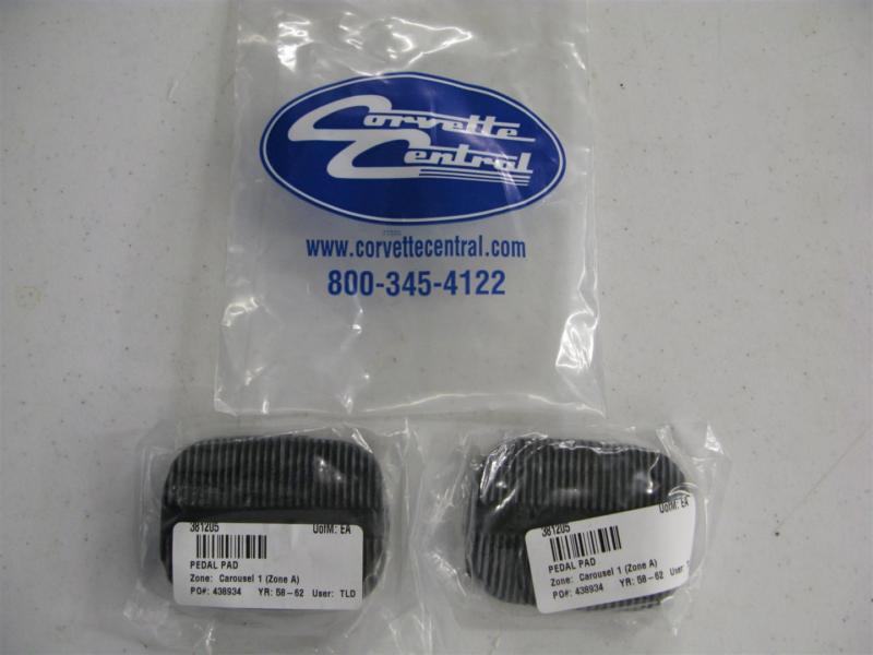 New brake and clutch pedal pads for 1958-1962 corvette