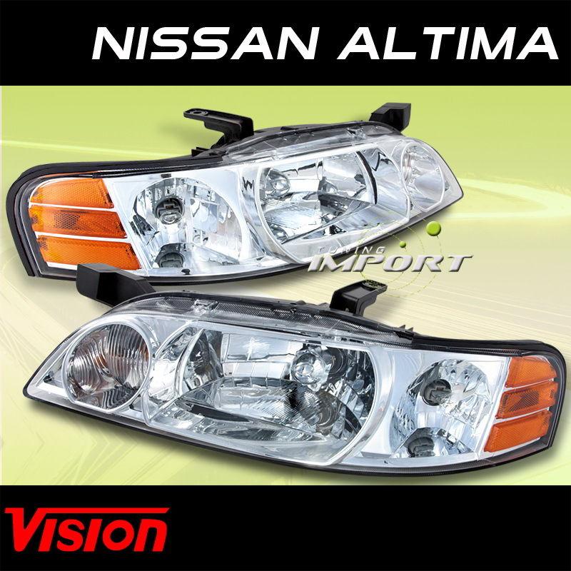 Nissan 00-01 altima vision pair placement left right headlights lamps assembly