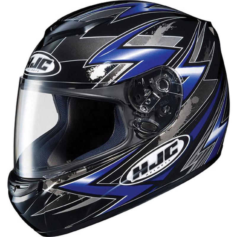 Hjc cs-r2 xl thunder  blue full face dot motorcycle csr2 helmet extra-large xlg