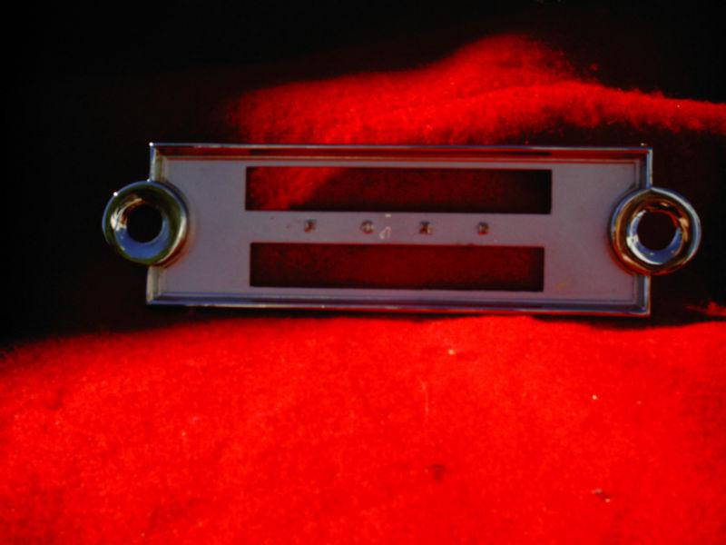 1964 ford galaxie 500xl or 500 am radio face plate or bezel rechrome and repaint