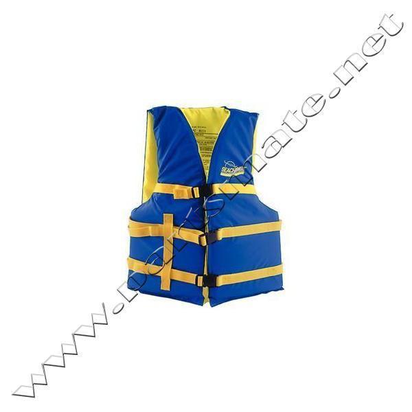 Seachoice 86220 boat vest / blue/yellow univ vest 30-52&quot;