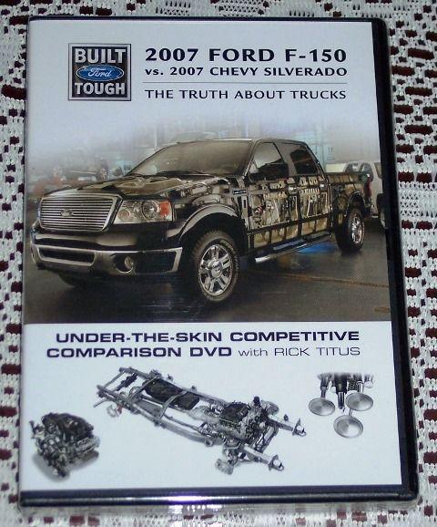 2007 ford f150 vs chevy silverado & toyota tundra dvd video literature brochure!