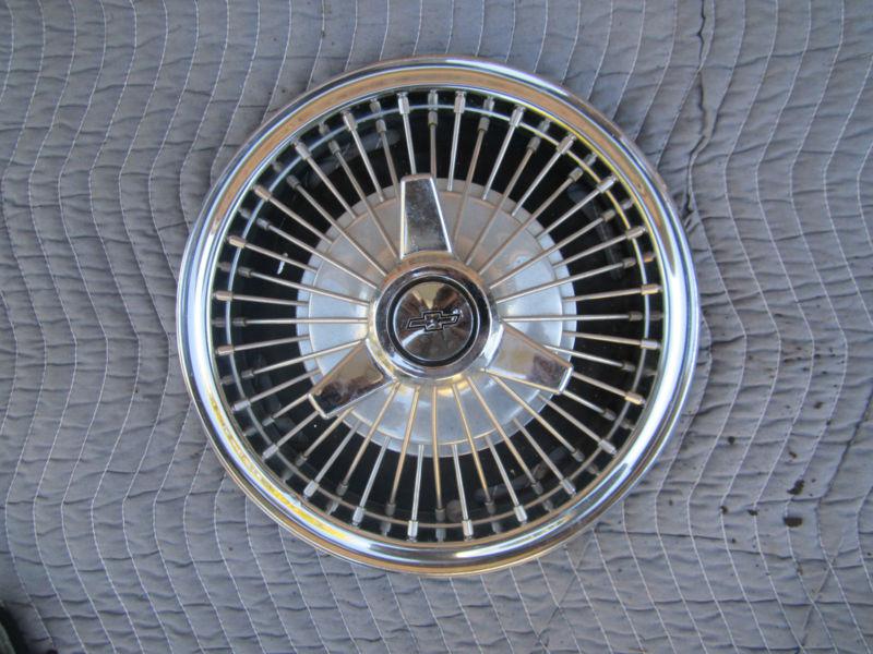 '64-66 chevy corvair nova spinner flipper wire wheel covers hub caps 13" rare 