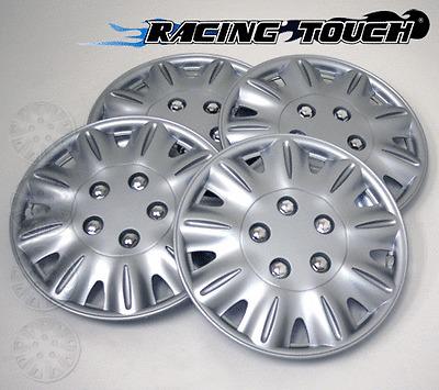 Wheel cover replacement hubcaps 15" inch metallic silver hub cap 4pcs set #029