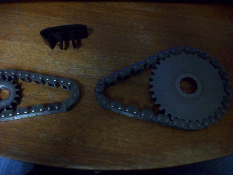 Harley twin cam outer gears very nice stock oem twin cam outer gears and chains