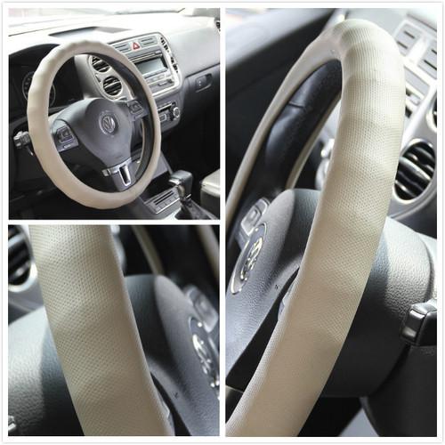 Steering wheel cover sand pvc leather perforation style brand new 58004a