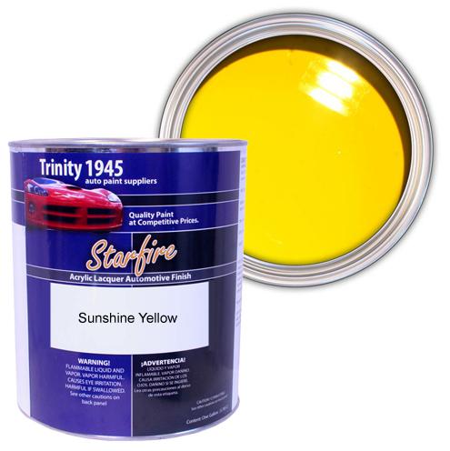 1 gallon sunshine yellow acrylic lacquer auto paint