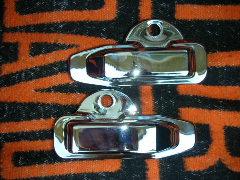Harley davidson - rear axle bolt covers chrome - free shipping !