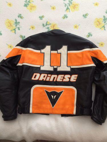 Dainese leather motorcycle jacket size 52