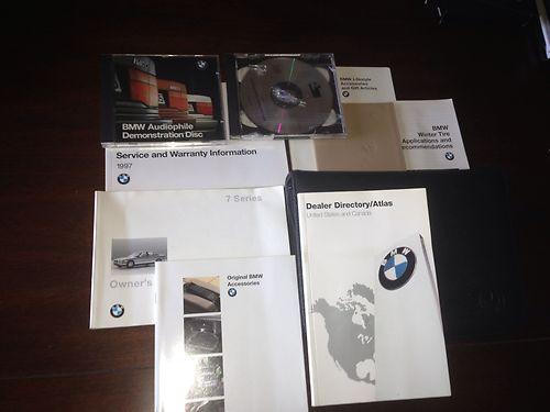 Original 1997 bmw 740i owners manual complete in the original leather case