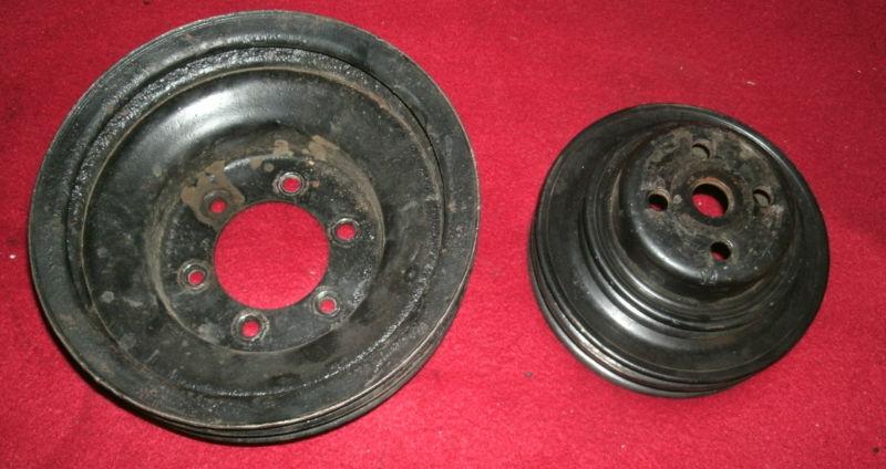 Buick 400 430 455 two piece pulley set gs,gsx,riviera,skylark,stage 1
