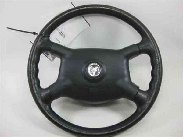 02 dodge neon black rubber steering wheel w/airbag oem