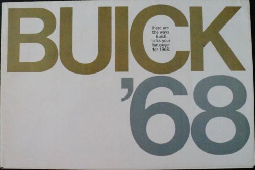 1968 buick sale brochure electra riviera wildcat spec skylark wagon lesabre gs