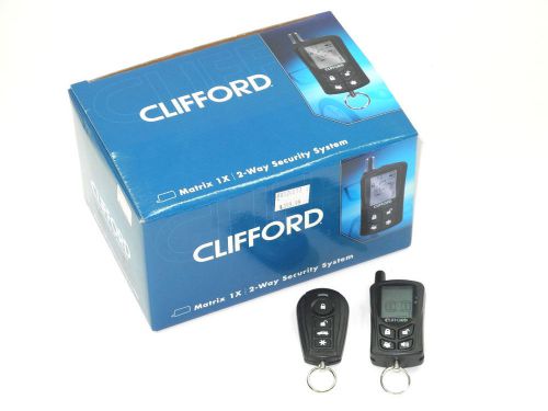 Clifford matrix 1x 2-way car alarm system - new in box