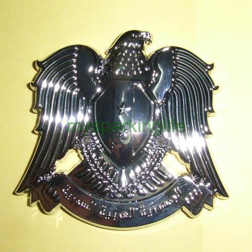 Car chrome badge emblem sticker silver eagle star 3d