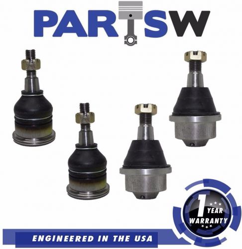 4 piece front suspension kit upper and lower ball joint for chevrolet gmc hummer
