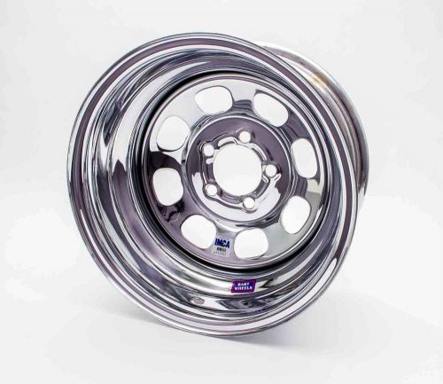 Bart wheels imca competition 15x8 in 5x4.50 chrome wheel p/n 532-58122
