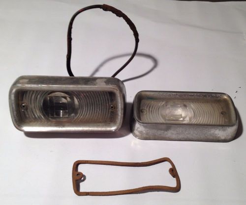 1955 1956 plymouth mopar front signal light housing with gasket and extra lens