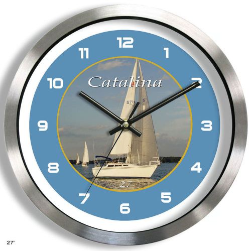 Catalina 27 metal wall clock yacht boat 27 ft sailboat