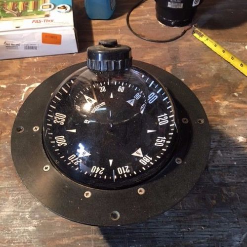 Ritchie f-600 globemaster compass - flush mount - black - 12v - 5 degree card