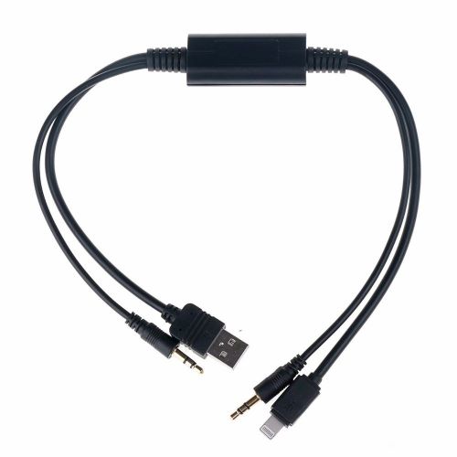 Usb y cable to aux adaptor for bmw &amp; bmw mini cooper iphone 5 5c 6 interface