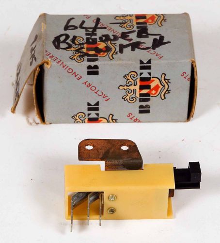 1964 buick - nos -  ac - blower switch &amp; bracket in original buick box !!!