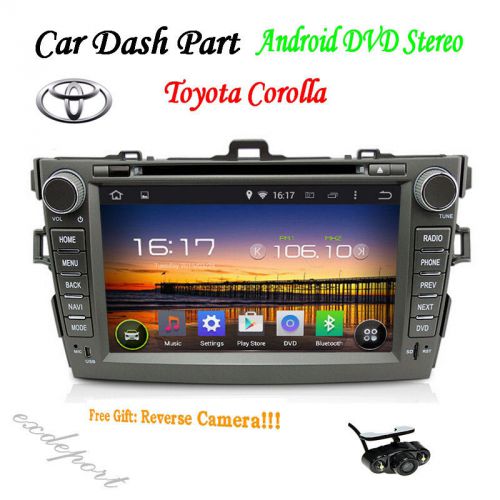 Toyota corolla car dash part 8&#034; android 4.4 dvd stereo gps navi wifi 3g bt radio