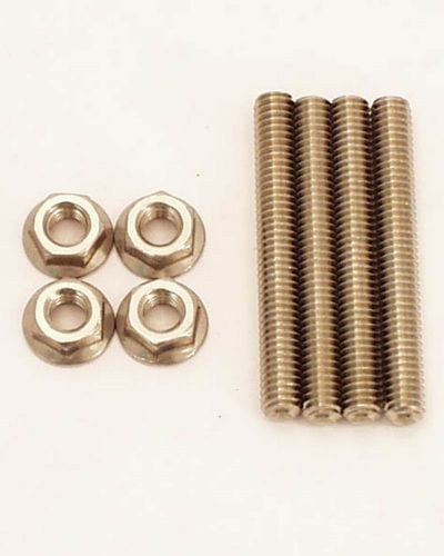 Canton carb mounting studs 85-520 2-1/2&#034; long 5/16&#034;-18 thread stainless lock nut