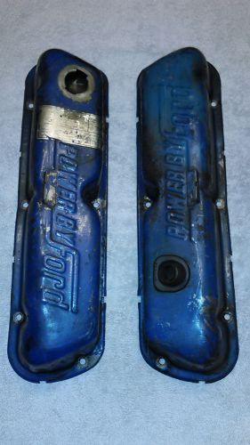 Ford 289 302 351w windsor - sbf valve covers - vintage 1967 oem power by ford