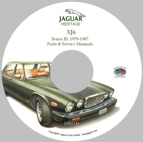Jaguar xj6 (series iii) workshop parts and service manual on cd-rom (used)