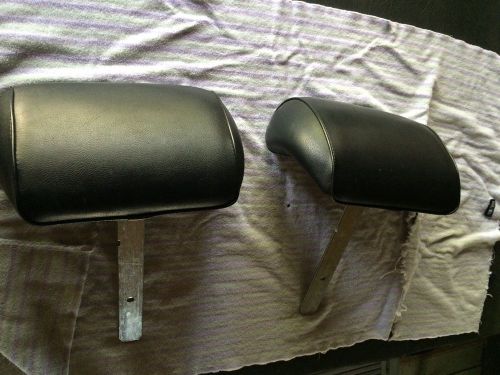 Pair black 1968-72 oe gm bench seat headrest nova chevelle skylark gto cutlass