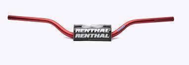 Renthal red rc high fatbar handlebars p# 800546 new!!