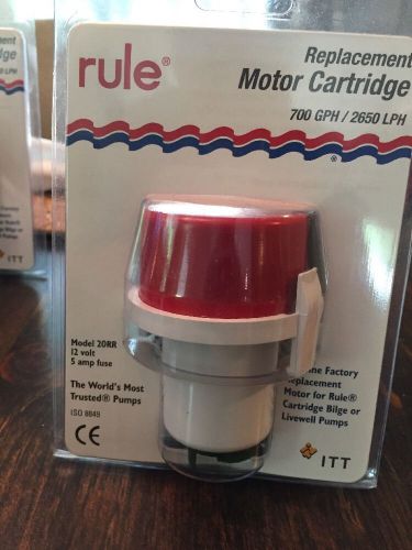 Rule 20rr replacement motor for bilge &amp; livewell aerator pumps 700gph