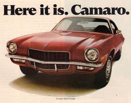 Vintage original 1971 camaro sport coupe magazine advertisement- 10&#034; x 13&#034;