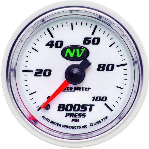 Auto meter 7306 nv; mechanical boost gauge