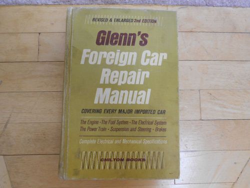 1966 glenn &#039;s foreign car repair manual