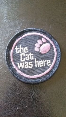 Artic cat snowmobile patch &#034;the cat was here&#034;