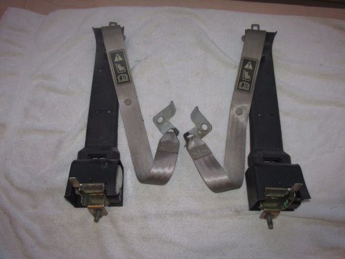 1999-2004 mustang convertible rear seatbelt retractors tan pair left and right