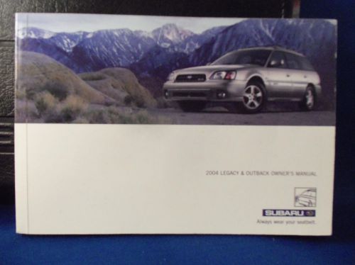 2004 subaru legacy outback factory owners guide includes the cover 04