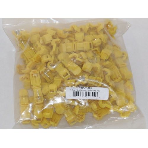 Scosche t-tap yellow 12-10 gauge 100 pieces