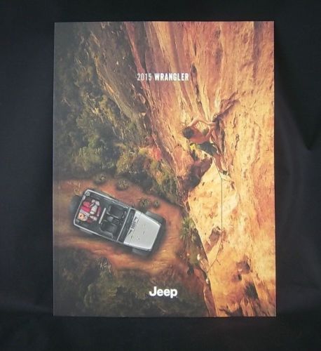 Official 2015 jeep wrangler-original 32page brochure-catalog-authentic-brand new